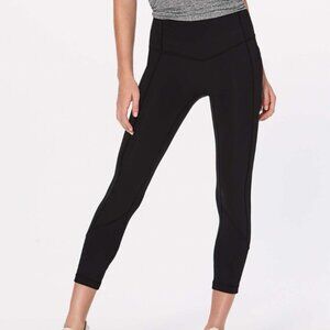 Lululemon All The Right Places Crop II *23" Black Size 8